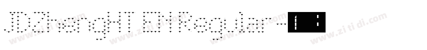 JDZhengHT EN Regular字体转换